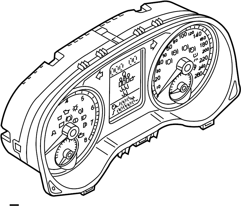 View 561920970F Combination. INSTANT. Instrument Cluster.  Full-Sized Product Image