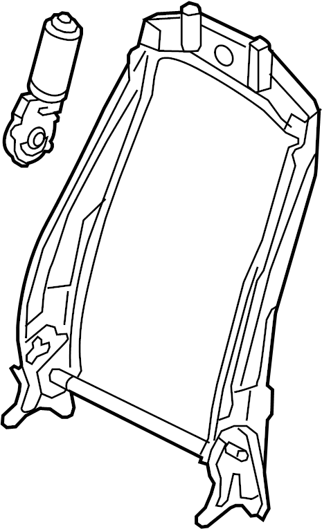 View 5C6881046D Seat Back Frame (Upper) Full-Sized Product Image