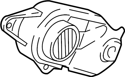 View 06L109121B Accessory Drive Belt Cover. Engine Timing Cover. (Rear) Full-Sized Product Image