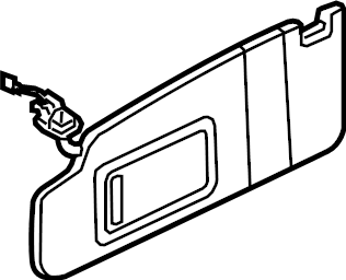 View 561857551AK2F4 Sun Visor Full-Sized Product Image