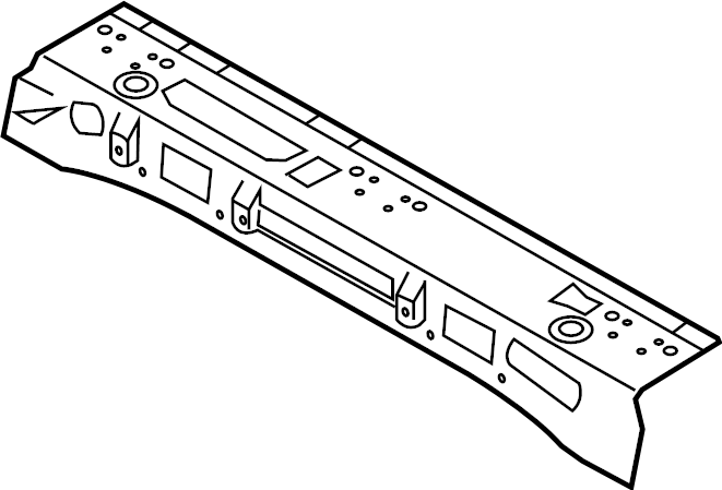 View 561813260A Floor Pan Crossmember (Upper) Full-Sized Product Image