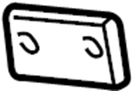 View 701827157D Liftgate Hinge Gasket Full-Sized Product Image