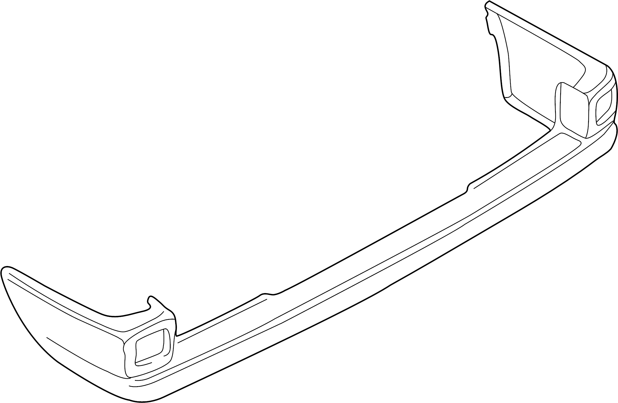 View 7018074172BC Bumper Cover. Cover ASSEMBLY. End plate.  Full-Sized Product Image