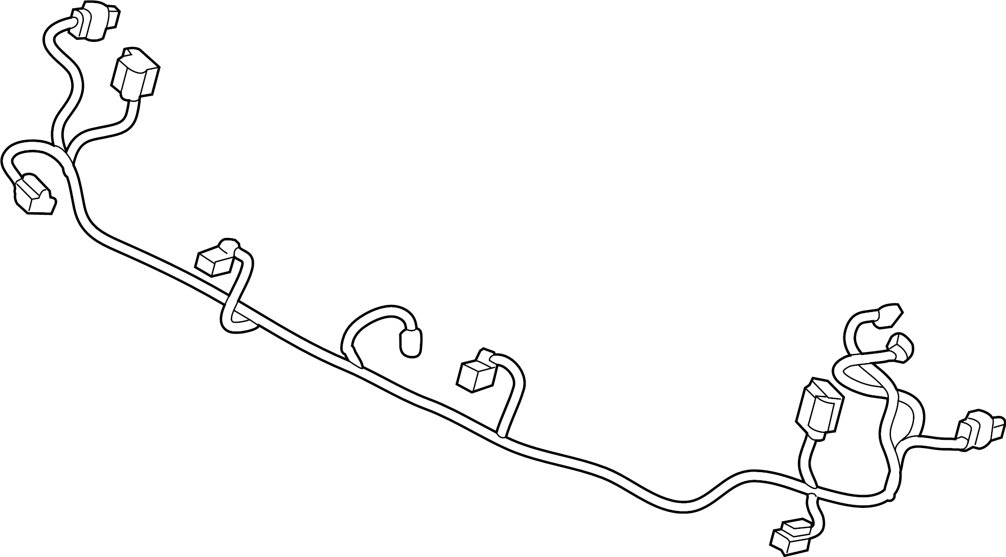View 3CN971095AS Parking Aid System Wiring Harness Full-Sized Product Image