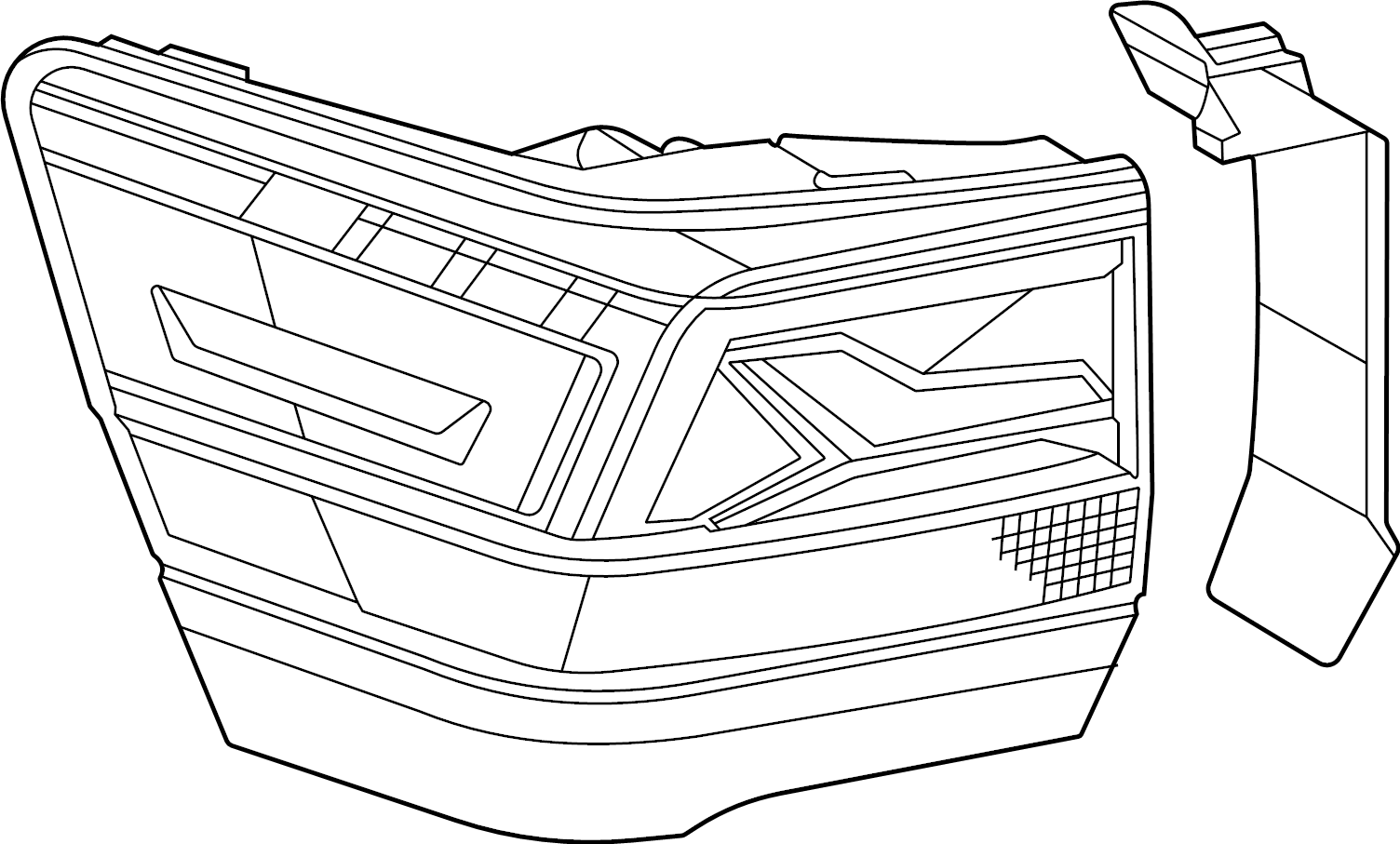 View 3CN945095D Tail Light Assembly Full-Sized Product Image