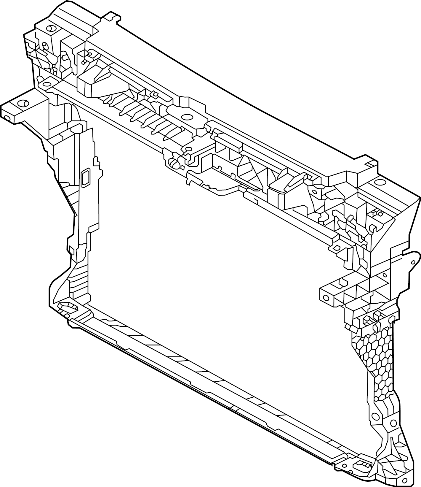 View 3CM805588C Radiator Support Panel (Front) Full-Sized Product Image