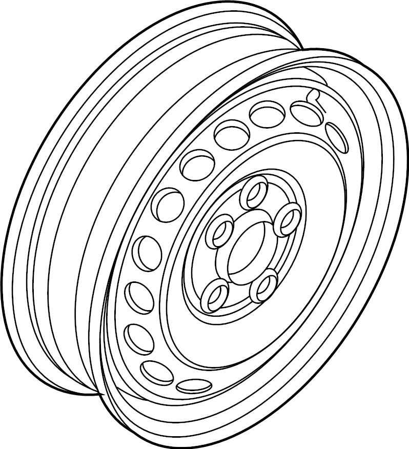 View 3QF601027B03C Wheel Full-Sized Product Image