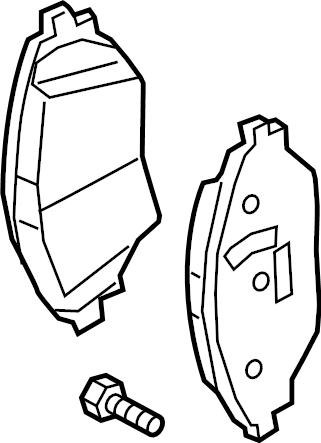 View 3QF698151D Disc Brake Pad Set (Front) Full-Sized Product Image