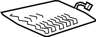 View 3CN963556H HEATER ELEMNT. Seat cushion HEATER.  Full-Sized Product Image