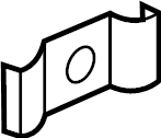 View WHT007928A Door Molding Nut (Lower) Full-Sized Product Image