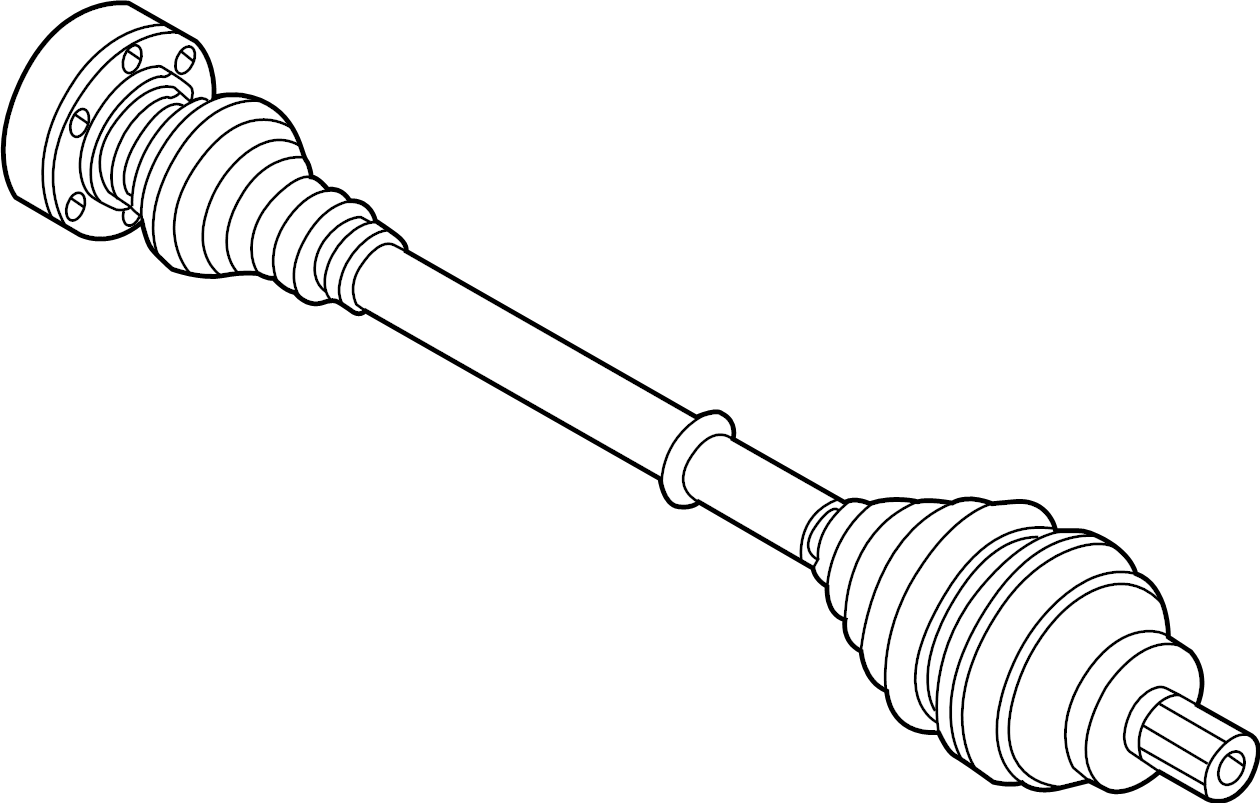 View 3QF501203A CV Axle Assembly Full-Sized Product Image