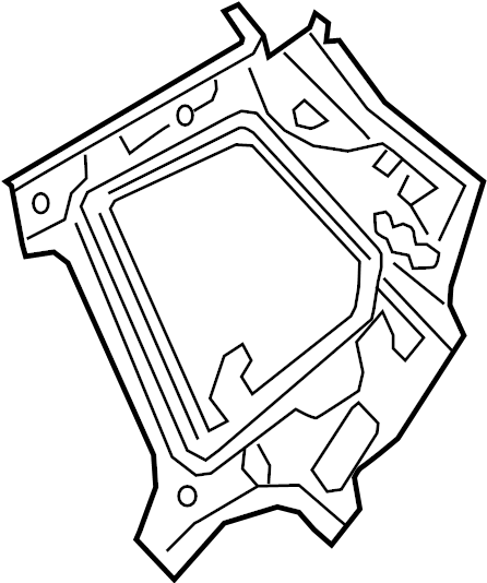 View 5G9809600 Quarter Panel Reinforcement (Rear) Full-Sized Product Image