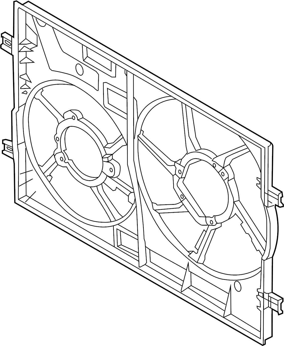 View 5WA121205B Engine Cooling Fan Shroud Full-Sized Product Image