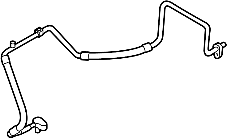 View 5QE816721D A/C Refrigerant Suction Hose Full-Sized Product Image