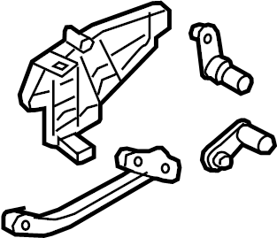 View 3Q0898141 Lever. Door. HVAC. Heater Mode. Recirculation Actuator. Adjust arm. Adjuster.  Full-Sized Product Image