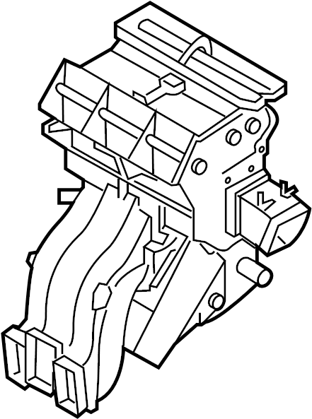 View 5QE820353 Instrument Panel Air Duct Full-Sized Product Image