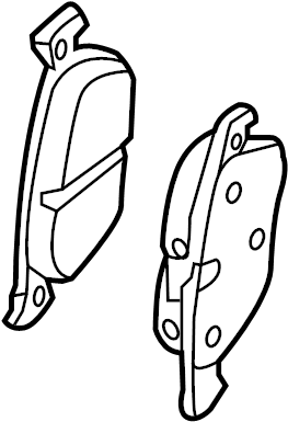 View 3Q0698451N Disc Brake Pad Set (Rear) Full-Sized Product Image