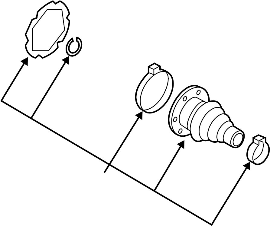 View 8V0598201 CV Joint Boot Kit Full-Sized Product Image