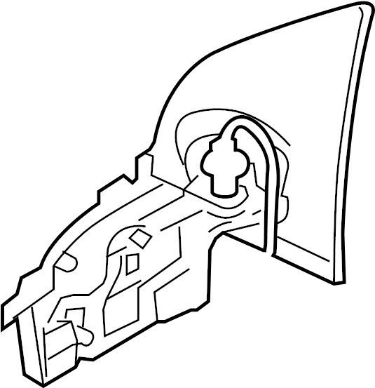 View 5K0857508AD9B9 Door Mirror Housing Full-Sized Product Image