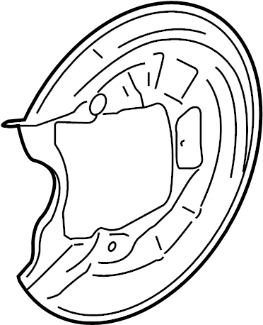 View 1Q0615612B Brake Dust Shield Full-Sized Product Image