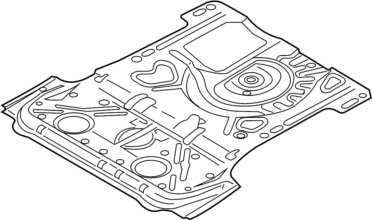 View 8P0813111C Floor Pan (Rear) Full-Sized Product Image