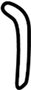 View 1J6877233 Sunroof Drain Hose (Rear) Full-Sized Product Image
