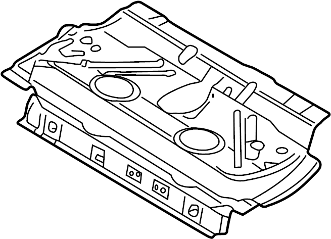 View 1C0813111B Floor Pan (Front, Rear) Full-Sized Product Image