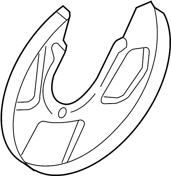View 8L0615611 Brake Dust Shield Full-Sized Product Image