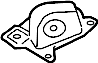 View 1J0505091J Suspension Trailing Arm Bracket Full-Sized Product Image