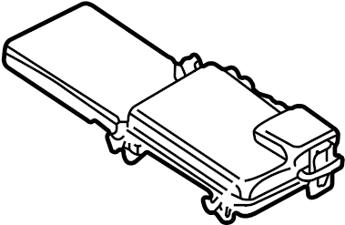 View 1C0937555 Fuse Box Cover Full-Sized Product Image