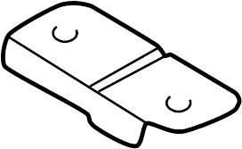 View 038103943B Engine Cover Bracket (Rear) Full-Sized Product Image