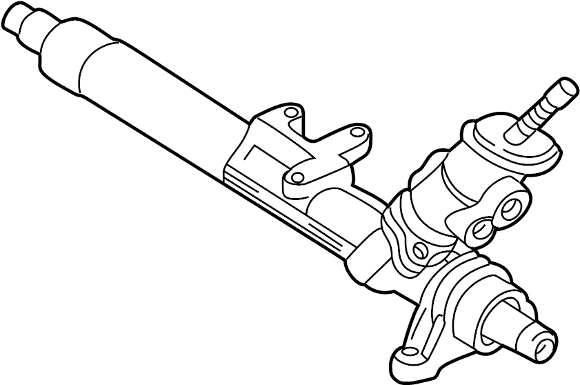 View 1J1422075EX Rack and Pinion Assembly Full-Sized Product Image
