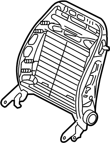 View 1J4881046HH Seat Back Frame (Upper) Full-Sized Product Image