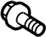 View 8D0877721B Sunroof Glass Bolt Full-Sized Product Image