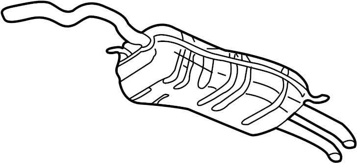 View 1J5253609BB Exhaust Muffler (Rear) Full-Sized Product Image