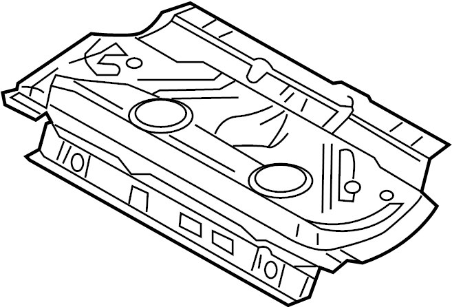 View 1J5813111D Floor Pan (Front, Rear) Full-Sized Product Image