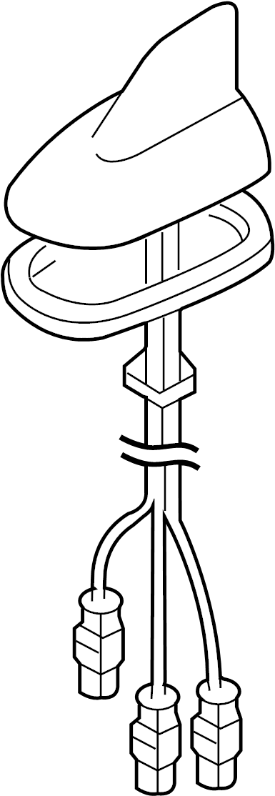 View 1K0035501C Radio Antenna Base. Satellite Radio Antenna.  Full-Sized Product Image
