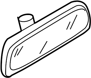View 3C0857511JTLX Interior Rear View Mirror Full-Sized Product Image