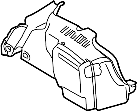 View 1K5867427J1BS Interior Quarter Panel Trim Panel (Front, Upper, Lower) Full-Sized Product Image