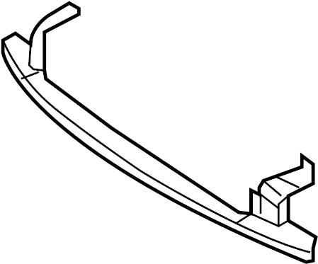 View 1K0807093D Bumper Impact Absorber Bracket Full-Sized Product Image