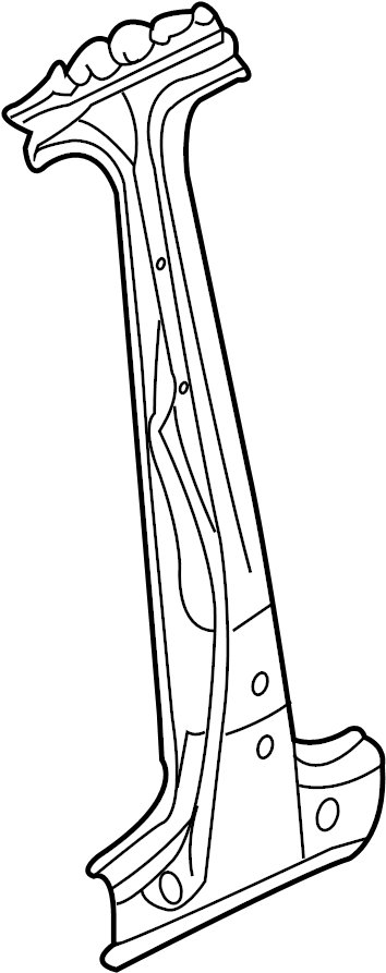 View 1K3809220B Pillar. REINFORCED. (Front, Lower) Full-Sized Product Image