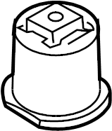 View 1K0505145J Suspension Crossmember Insulator (Front) Full-Sized Product Image