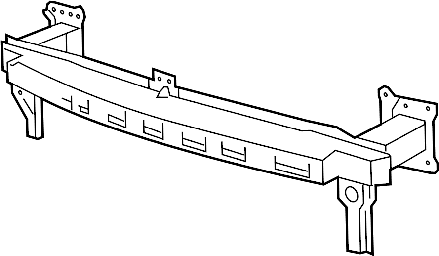 View 5K0807109H Bumper Cover Reinforcement Beam Full-Sized Product Image