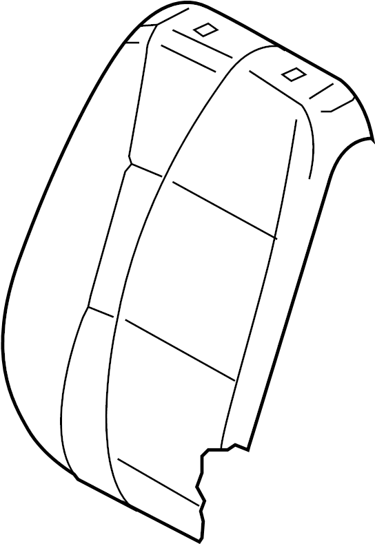 View 5K4881805BGXOX Seat Back Cushion Cover (Lower) Full-Sized Product Image
