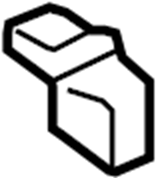 View 1K0898200 End. Sunroof. Cap. Frame. piece. plate. Stopper.  Full-Sized Product Image