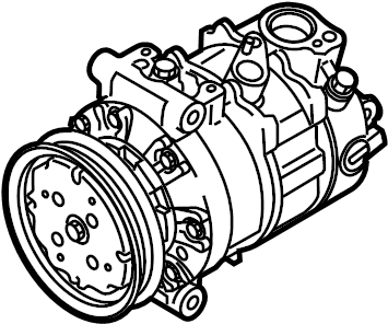 View 3Q0816803 AIR CONDITIONING (A/C) Compressor.  Full-Sized Product Image