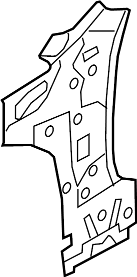 View 5G1802123AGRU Fender Rail Reinforcement (Upper, Lower) Full-Sized Product Image