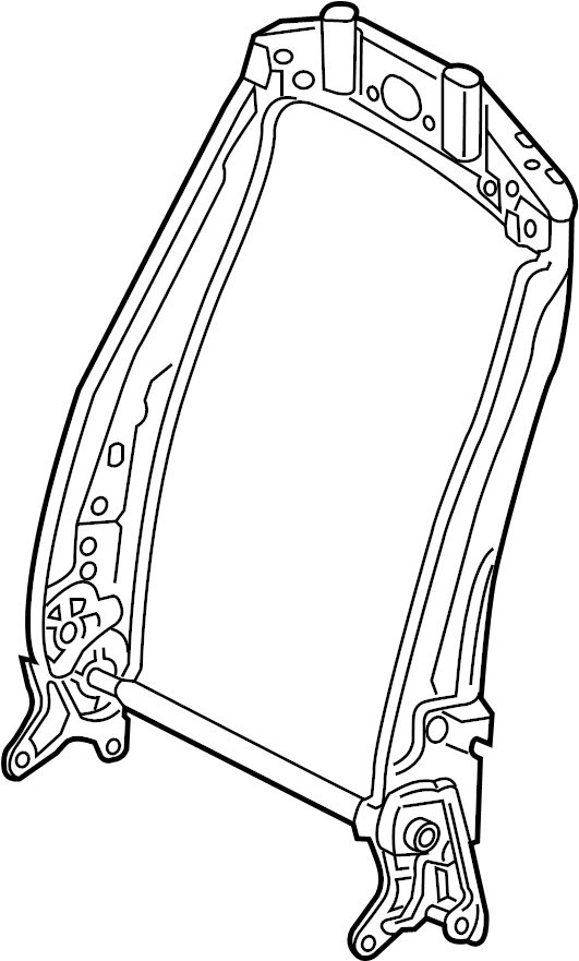 View 5QM881045F Seat Back Frame (Upper) Full-Sized Product Image