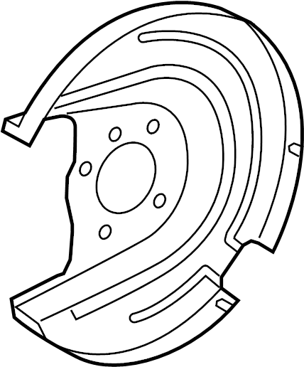 View 5Q0615611F Brake Dust Shield Full-Sized Product Image