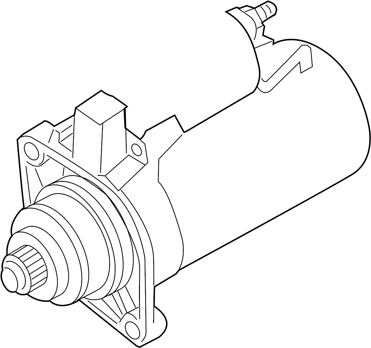 View 02Z911023J Starter Motor Full-Sized Product Image
